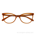 Mode Großhandel weibliche Vintage Brille Frauen Acetatbrillen Rahmen